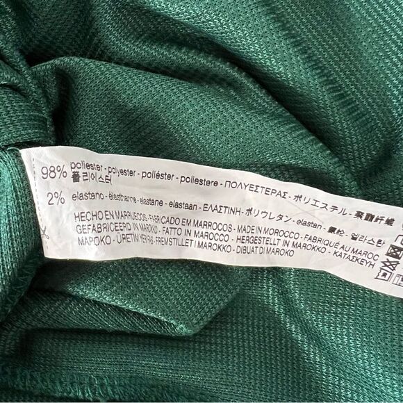 Zara Ribbed Elbow Sleeve V-Neck Dress - Picture 4 of 5